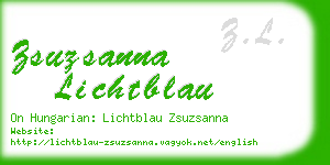 zsuzsanna lichtblau business card